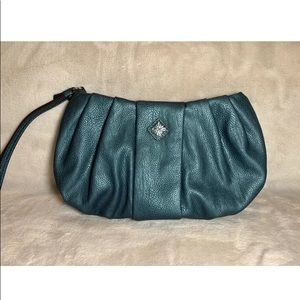 Simply Vera by Vera Wang Blue Leather Wristlet